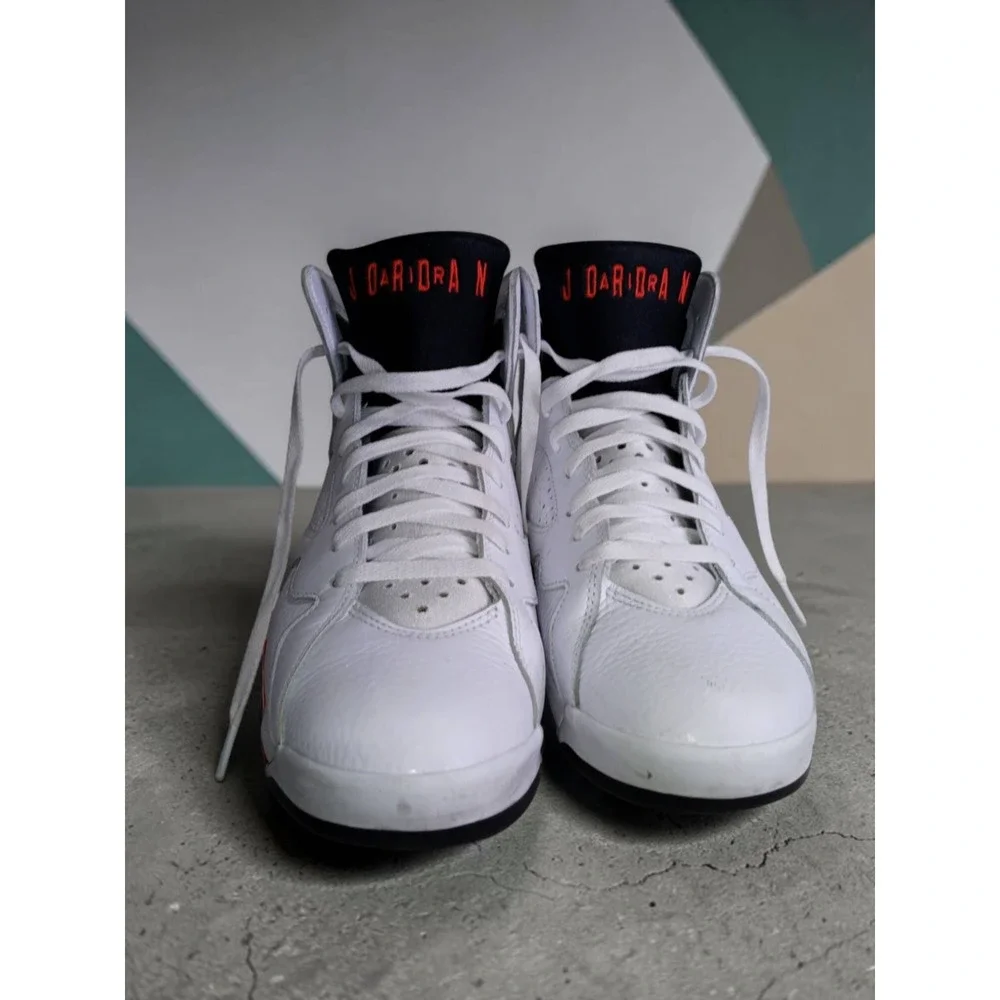 Air Jordan 7 Retro White Infrared Basketball Shoes CU9307-160 Mens 10.5